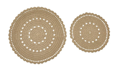 Lace Trivets - Oatmeal Set of 2 Park Designs - The Fox Decor
